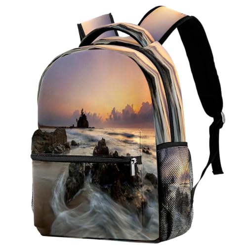 Sac à dos d'école rock multicolore 40cm pour ado et enfant