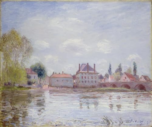 Toile Le pont de Moret Alfred Sisley décoration murale salon et bureau 60x90