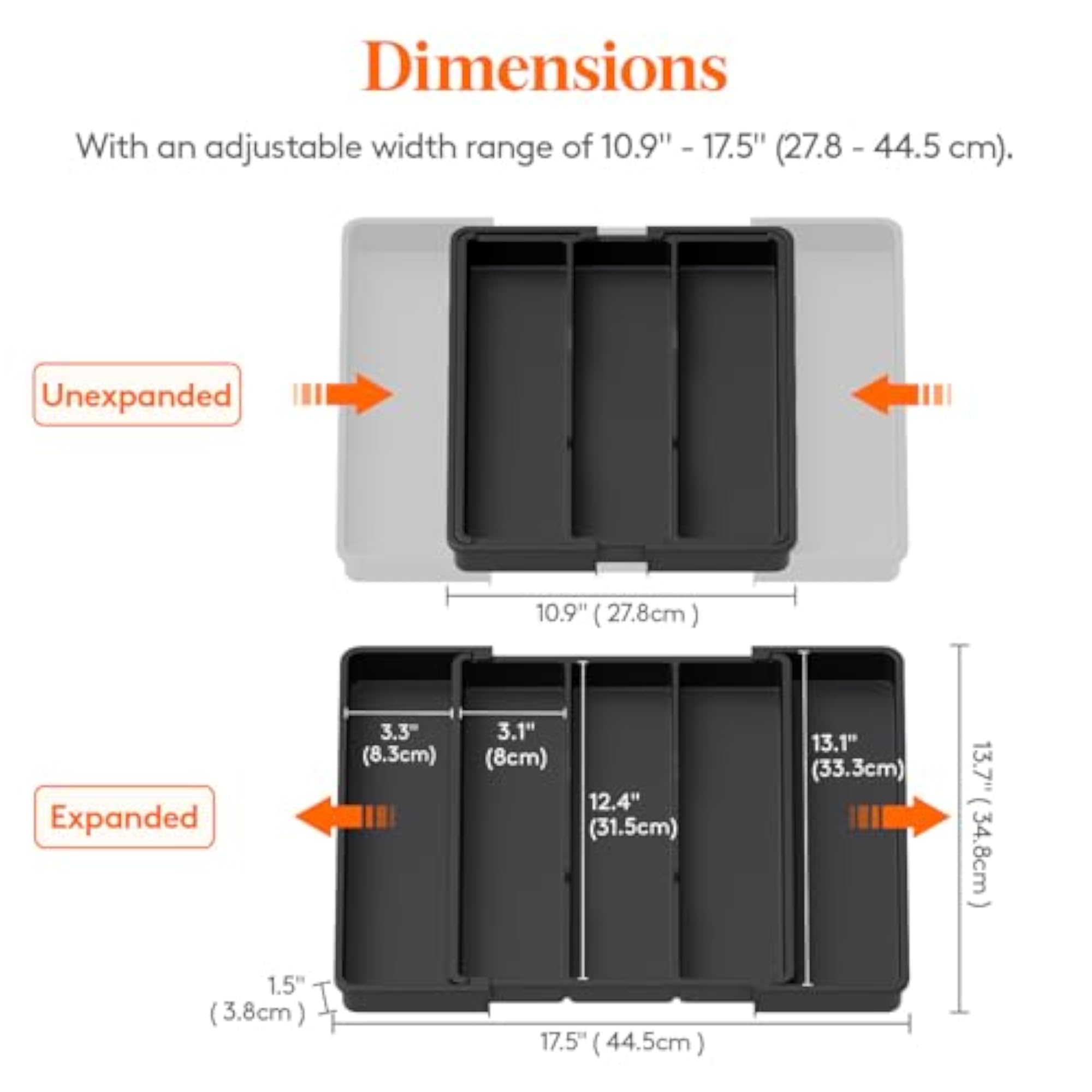 Expandable Cooking Utensil Drawer Organizer