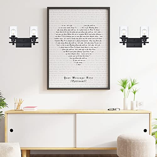 Melucee 2-Light Wall Sconces, Modern Vanity Light Fixtures With Clear Glass Shade, Matte Black Bathroom Light For Mirror Bedroom Hallway, E26 Base #TOP7