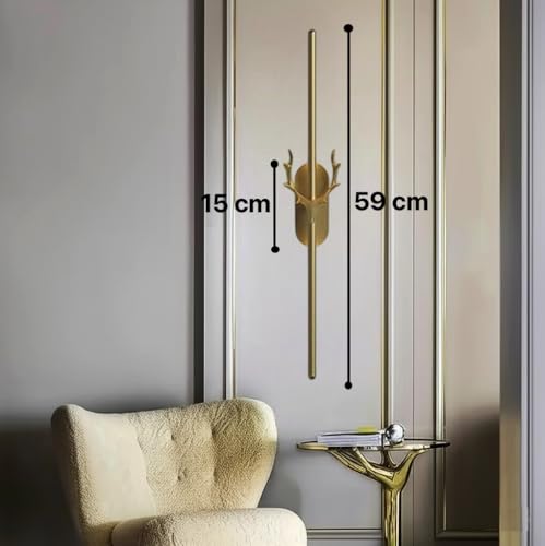 Image of Groeien Modern 3 Color LED Wall Sconce Regal Horn Wall Light for Bedroom Living Room Corridor Lighting Fixtures Wall Mount(Warm+Natural+Coolwhite)(Regal Horn)