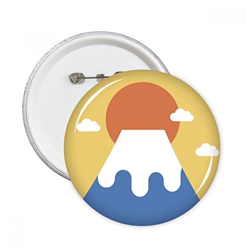 Pins ronde Sun Rise japonais XXL pour personnaliser vos vestes et sacs à dos