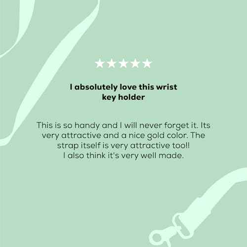 Image of POCKT Keychain Wristlet for Women and Men, Cute Wrist Lanyard for Keys, Short Key Chain Strap for Car Keys, Wallet, ID Badge & Phone | Off White