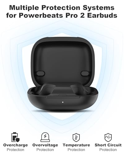 Image of Charging Case Replacement for Powerbeats Pro 2 : Wireless Earbuds Charger Case with Bluetooth Pairing Sync Button, 600mAh Battery, Earbuds Not Included