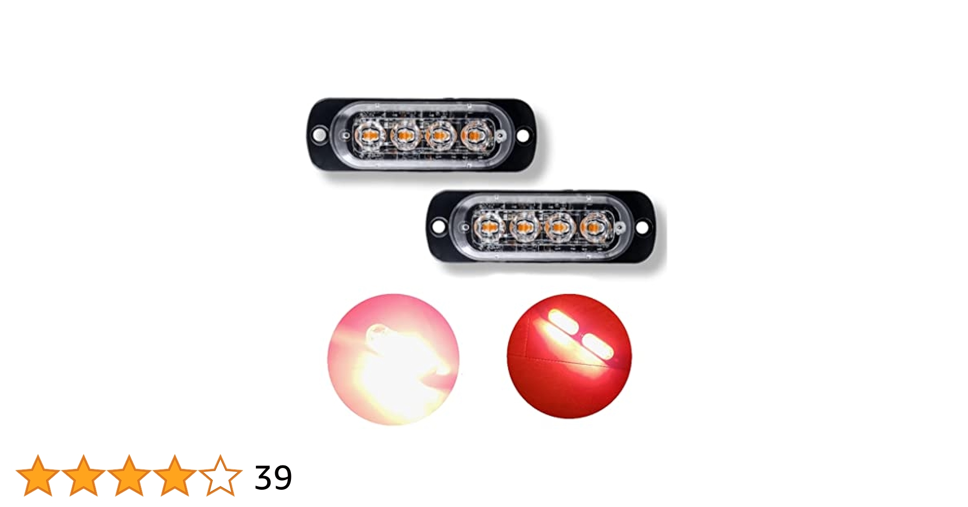 24v ストロボ点滅灯 12-24V LED点滅ライト付きストロボ,ライトバー,明るいライト,1