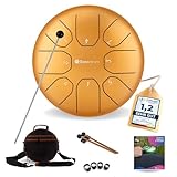 DÉTAILS DU PRODUIT : Le Sonodrum est un instrument de musique de 8 notes, accordé en do majeur. L'instrument produit de beaux sons méditatifs. Un livre de notes en allemand et en anglais est inclus.