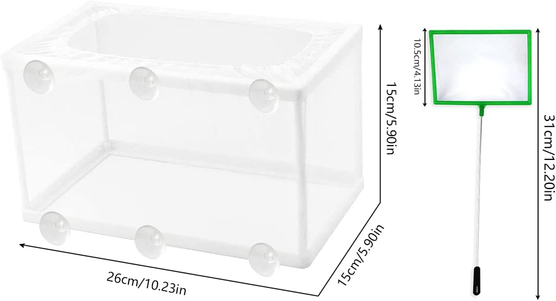 Aquarium Breeding Box TAIZER 2 PCS Fish Hatchery Isolation Box Aquarium