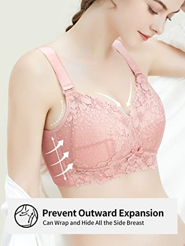 AILIVIN Wireless Full Figure Plus Size Minimizer Lightly Lined Cups Womens Bra - Image 3
