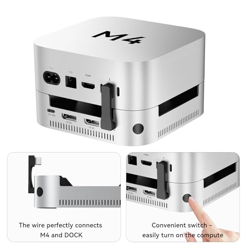 Image of ACASIS 14-in-1 Dock with 40Gbps Dual SSD Enclosure for M4 /M4PRO Mac mini, 3x3.2 USBA 10Gbps, 2xDP 4k@60Hz, SD /TF4.0, PD30W, Software RAID | Up to 16TB