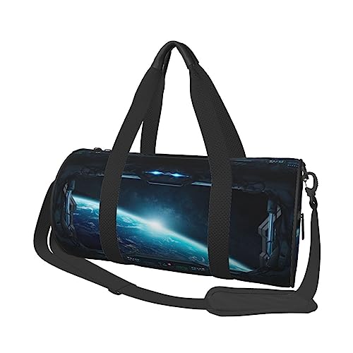 Sac de sport rond robuste Outdoor Space Views, le sac de voyage grande capacité ultra-résistant
