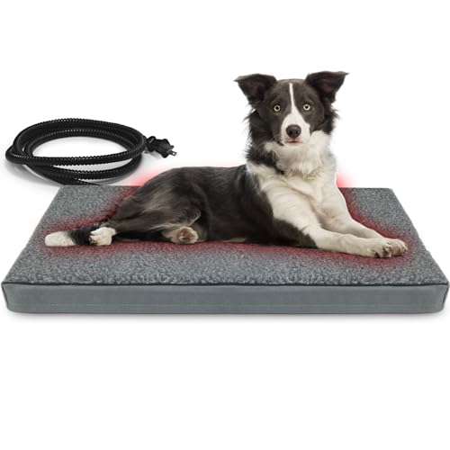 AUPETEK Heated Pet Beds for Indoor/Outdoor Cat & Dog Orthopedic Foam Warming Cat Beds Auto Temperature Control, Washable Cover with Waterproof Liner Thermo Kitty Electric Heating Bed AUPETEK Heated Pet Beds for Indoor/Outdoor Cat & Dog Orthopedic Foam Warming Cat Beds Auto Temperature Control, Washable Cover with Waterproof Liner Thermo Kitty Electric Heating Bed