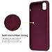KUMEEK iPhone X/Xs Case, Soft Silicone Gel Rubber Bumper Case Anti-Scratch Microfiber Lining Hard Shell Shockproof Full-Body Protective Case Cover for iPhone X/iPhone Xs-WineRed