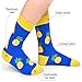 Dsia Zamur 6 Pack Novelty Food Socks + Gift Box for Kids Boys Girls, Colorful Athletic Calf Crew Socks for Children Sons Avocado Donut Taco Pizza Egg Bacon Pineapple Lovers