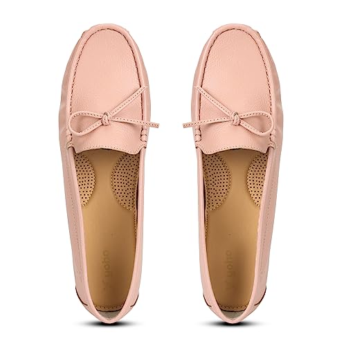 Image of YOHO Bliss Comfortable Slip On Semi Casual Loafer for Women | Stylish Fashion Moccasins Range | Cushioned Footbed Finish | Flexible | Style & All-Purpose | Formal Office Wear Shoe