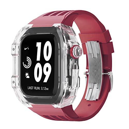 Bracelet silicone transparent Apple Watch pour le sport et le bureau