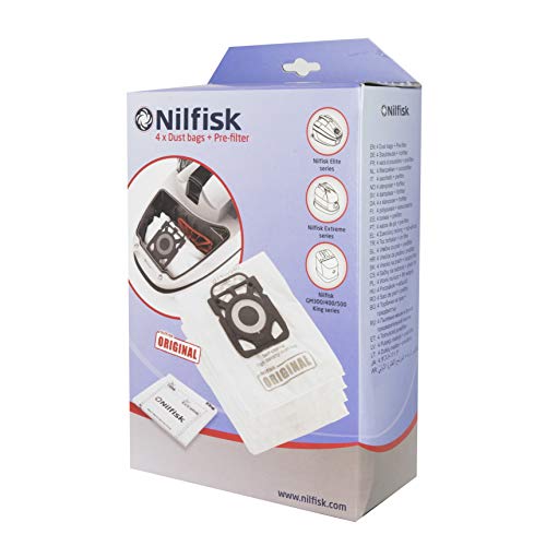 Nilfisk 107407940 - Bolsas aspirador, color blanco Cover