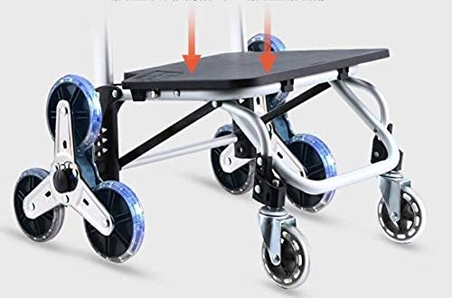 SENWEI Multifunktions-Einkaufstrolley, Küchenaufbewahrung, Mehrzweckwagen, rostfrei, Aluminiumlegierung, faltbar… – Bild 5