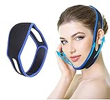 Máscara adelgazante en forma de V para cara cara cara delgada, cinturón de levantamiento facial, correa de adelgazamiento máscara de elevación facial, doble barbilla reductor de levantamiento facial