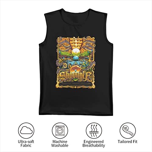 Shpongle Tank Tops Boys Summer Novelty Round Neck Sleeveless Shirts Black #TOP6