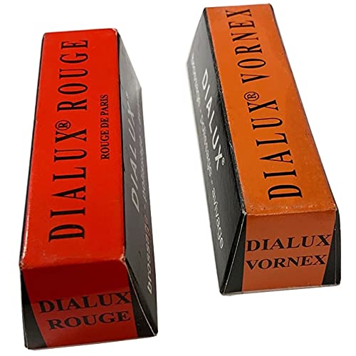 Jewelry Polishing Compounds Dialux Tripoli & Red Rouge Cut & Polish Gold 2 Bars