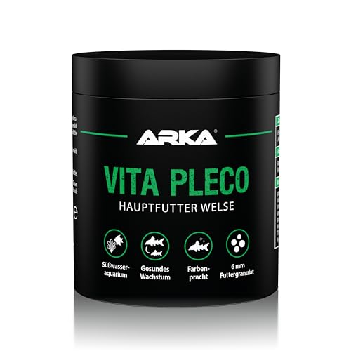Welsfutter – ARKA Vita Pleco 250 ml / 120 g – kaltgepresstes Softgranulat für Saugwelse & Bodenfische – unterstützt Farbenpracht, Wachstum & Vitalität – sinkend, hochverdaulich, formstabil