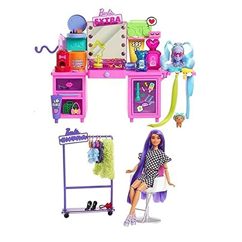 Barbie Extra Set de Juego para mu&ntilde;ecas, con Luces y Sonidos y Accesorios de...