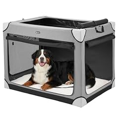 Veehoo 42" Collapsible Dog Crates for Large Dogs