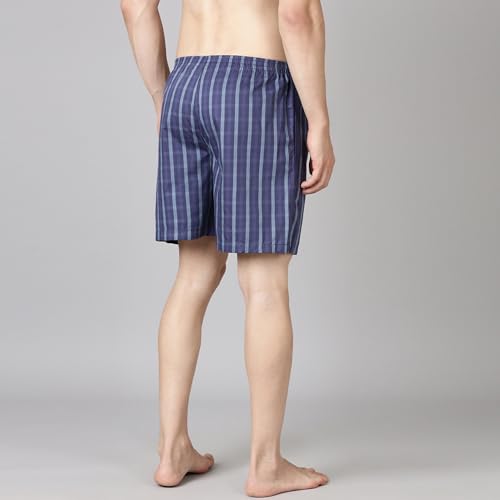 Image of Levi's 024 Boxer Shorts for Men | 100% Poplin Cotton | Checked Men's Boxers | Durable & Breathable | Smooth Hand-Feel | Inner Elastic Waistband | Functional Fly | Relaxed Leg Opening | Pack of 1