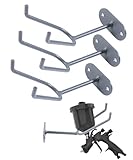 UNLRAE 3PCS Paint Gun Holder,Car Accessories Heavy Duty Wall Mount Spray Gun Holder,Used for Keeping The Spray Guns Ready to Use,Compatible with Most Standard Models,Fit for Auto Workshops