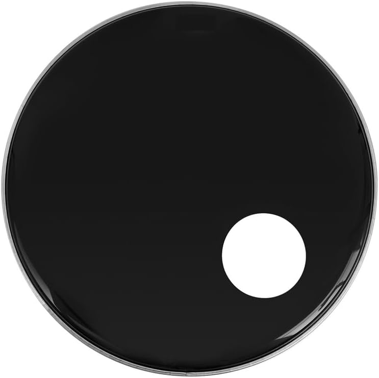 Resonant Bass Drum Head 22 Inch with Microphone hole, Perfect for Recording & Live Performance