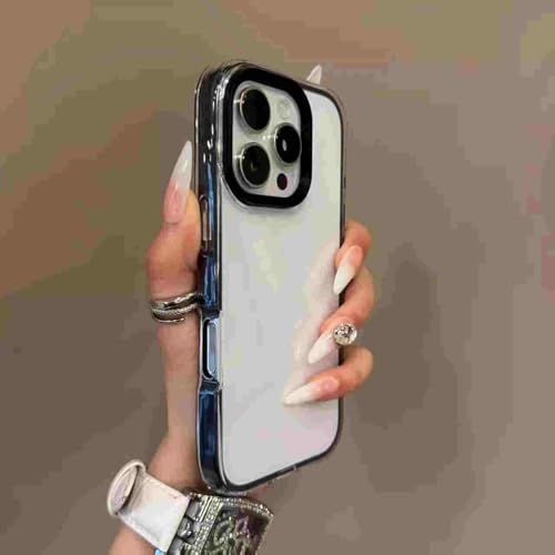 Coque silicone pour iPhone 16 et 15 Pro Max antichoc noire