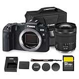 Canon EOS RP Mirrorless Camera| 26.2MP Full Frame Sensor| 4K Video Recording| Lightweight Compact Camera for Travel and Everyday Content Creation (3380C002) + Canon RF 24-105mm Lens + 64GB Card + Bag