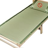 Construction robuste : méticuleusement fabriqué avec des fils de bambou étroitement enveloppés et des coutures triples, le tapis de lit en bambou assure des lignes fines et des coutures cohérentes pour une qualité durable.