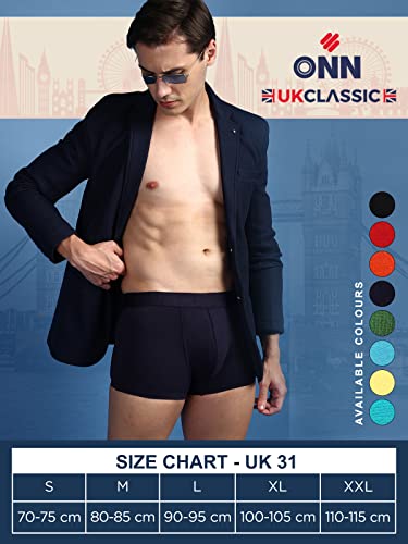 Image of ONN UK Classic Men's Ultra Soft Modal Fabric Mini Trunk with Feather Touch Ultra Soft Waistband (Pack of 1)