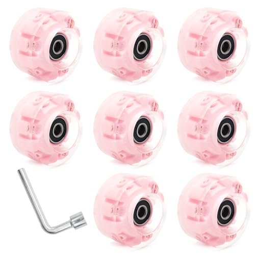 Vdaxvme Double Row Roller Skate Accessories Quads Skate Replacement Skateboard with Bearings Roller Skate Set