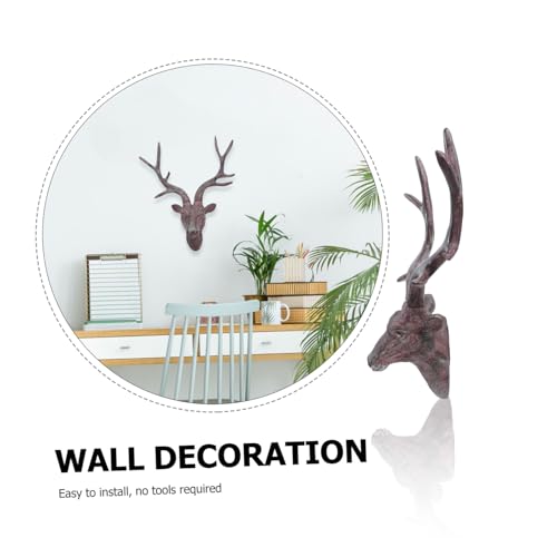 Sculpture de cerf ornement mural résine suspendre déco maison - 3