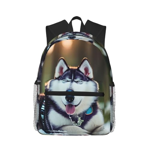 Sac à dos Husky Dog fini le mal de dos avec ce sac universitaire léger noir