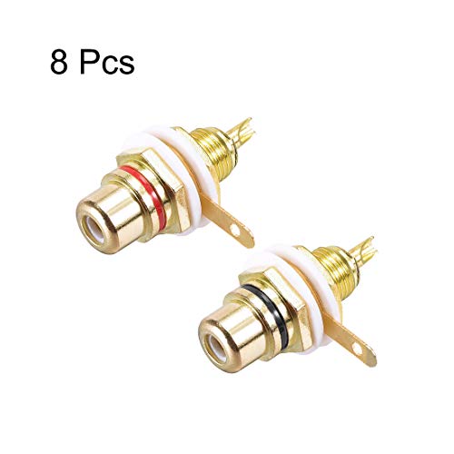 Conectores RCA hembra para panel 8 unidades miniatura 3