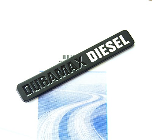 Image of 3pack OEM Duramax Allison Truck Emblem Badges Compatible with Silverado 2500 3500 Hd Sierra Glossy (Black White)
