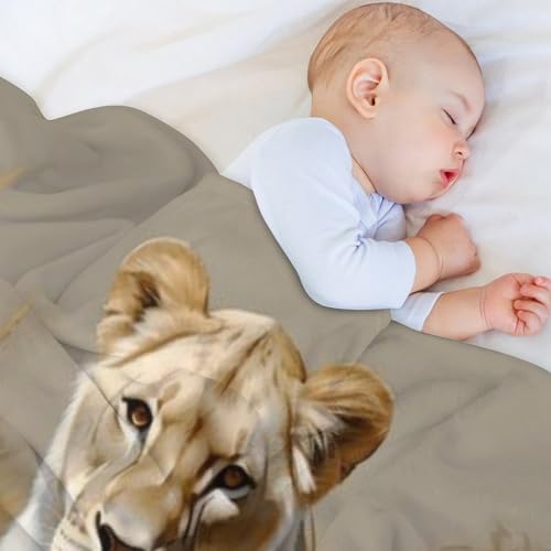 Manta de sofá con diseño de tigre colcha acogedora para tardes de salón 4