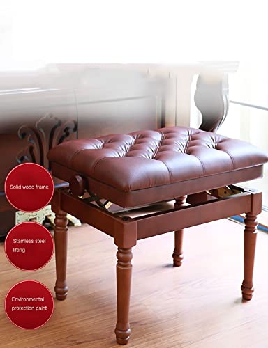 TEmkin Tabouret de Piano, canapé, Banc de Piano en Cuir, Tabouret de Piano Solo Moderne, Banc de Clavier, Tabouret de vanité en Noyer, 60 x 40 x 50-60 cm - Les Beatles, Paul McCartney, John Lennon, RIngo Starr, George Harrison TEmkin Tabouret de Piano, canapé, Banc de Piano en Cuir, Tabouret de Piano Solo Moderne, Banc de Clavier, Tabouret de vanité en Noyer, 60 x 40 x 50-60 cm – Image 3