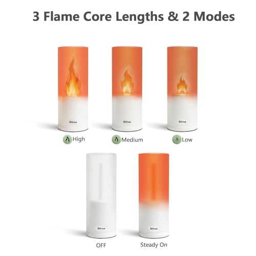 Luces LED de llama con 3 longitudes de nucleo ajustable y 2 modos Bitrue 3