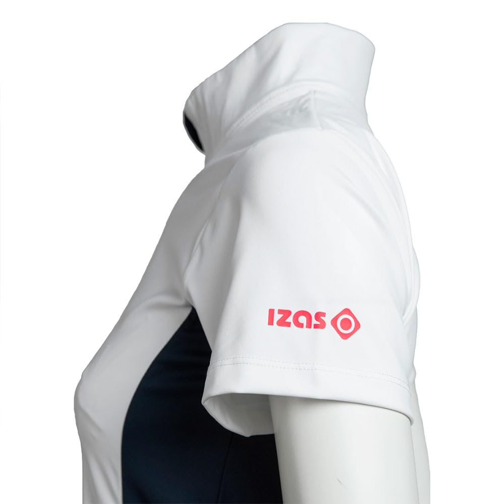 Izas Temple Top Camiseta de Manga Corta para Pádel Mujer con Cremallera en el Cuello. Elástica y Transpirable. Secado Rápido. Ventilación Adicional