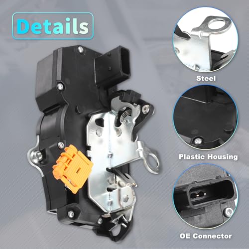 Image of X AUTOHAUX Replacement Front Right Passenger Side Power Door Lock Actuator Motor for Pontiac G5 2007-2010 for Chevrolet Cobalt 2005-2010 Door Latch Actuator Assembly Replace No.25938088 Black
