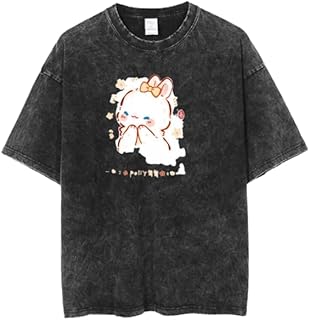 washed gray t-shirt bunny rabbit cute kawaii oversize 14