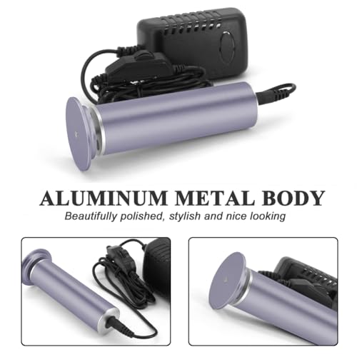 Electric Foot File Hard Skin Remover, Powerful Electric Callus Remover Foot Sander Pedicure Tools Dead Skin Remover, Speed Adjustable, with 60pcs Replacement Sandpaper (Gray) - 2