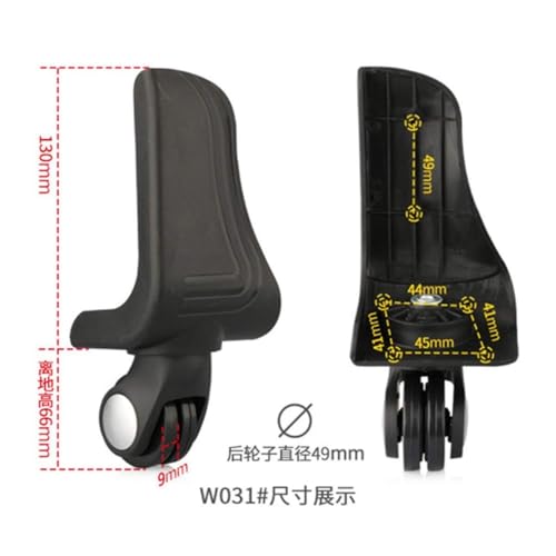 Wheels,Replacement Wheels,Luggage Wheels Replacement, Set of a 2pcs, 360 Degree Swivel Back Mute Repair Replacement Luggage Wheel Suitcase Wheels Parts Spinner2