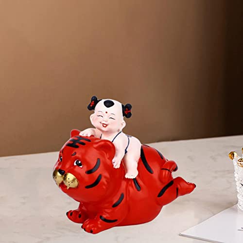 FAKEME Pequeno Piggy Bank Estatueta de Animais em Forma de Tigre Caixa de Economia de Brinquedos par