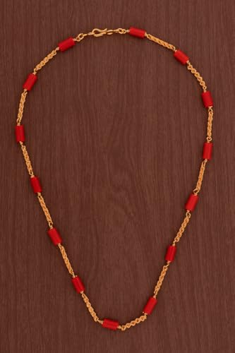 Image of Radha's Creations jewellery GSB mangalorean chain for women one gram gold