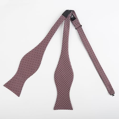Image of Alizeal Mens 2pcs Solid Self-tied Bow Tie Set